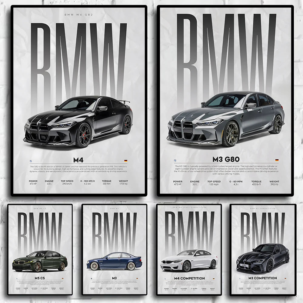 BMW Competition Car Poster