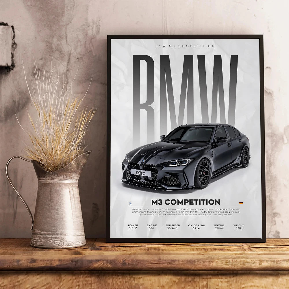 BMW Competition Car Poster