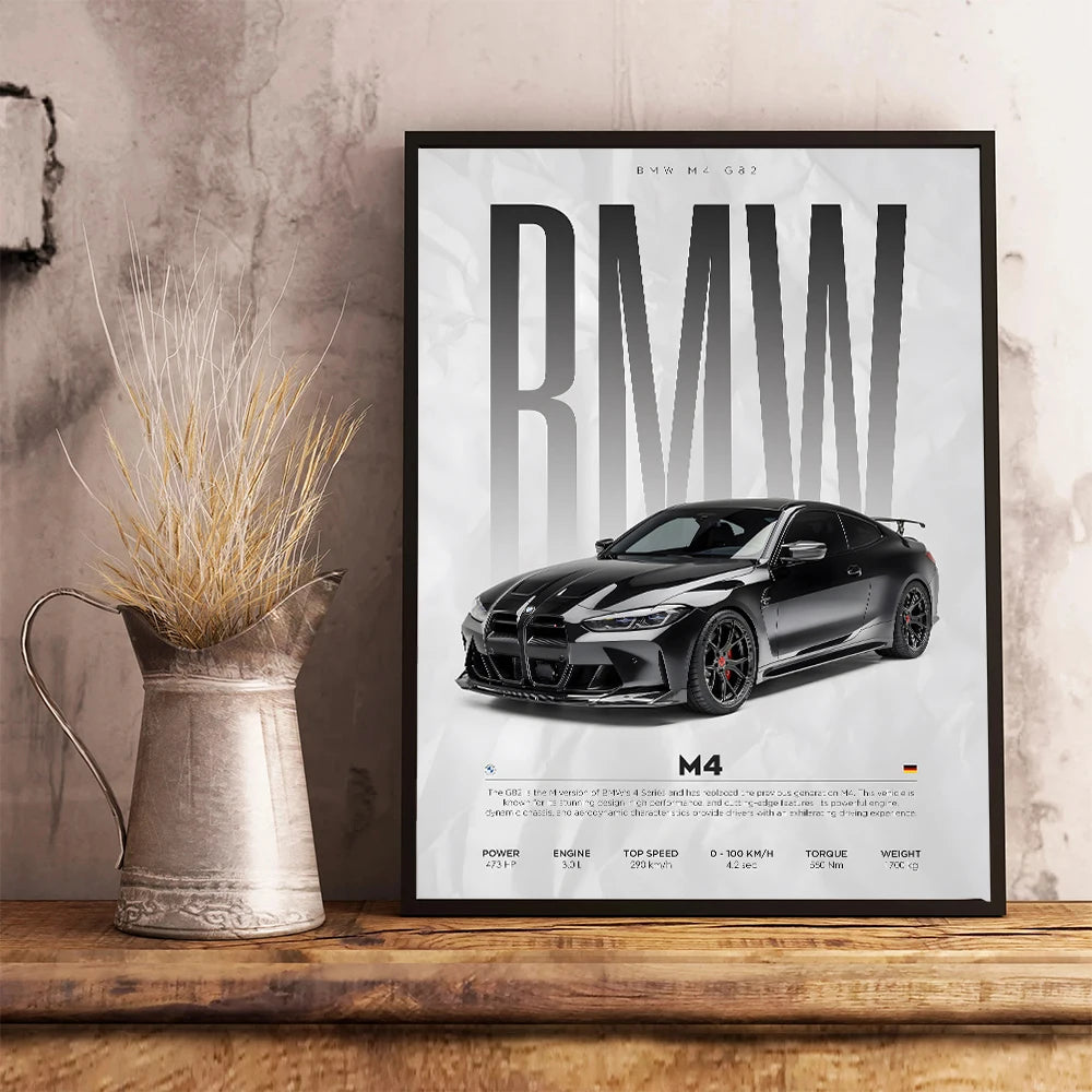 BMW Competition Car Poster