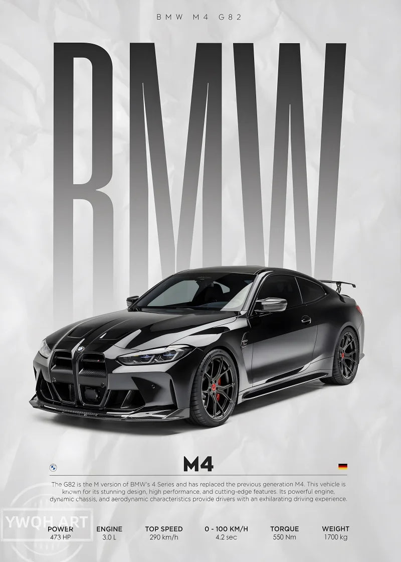 BMW Competition Car Poster