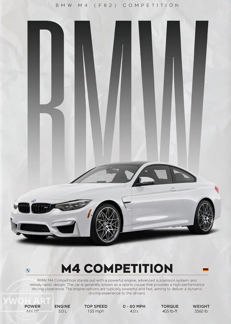 BMW Competition Car Poster