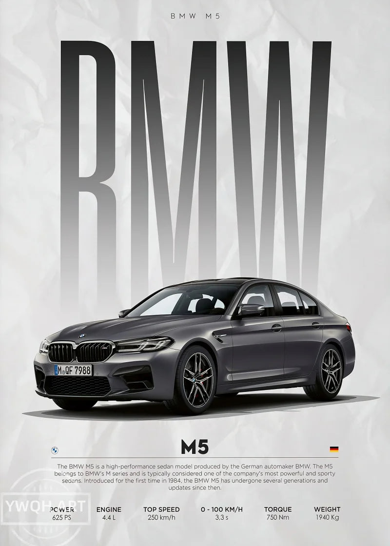 BMW Competition Car Poster