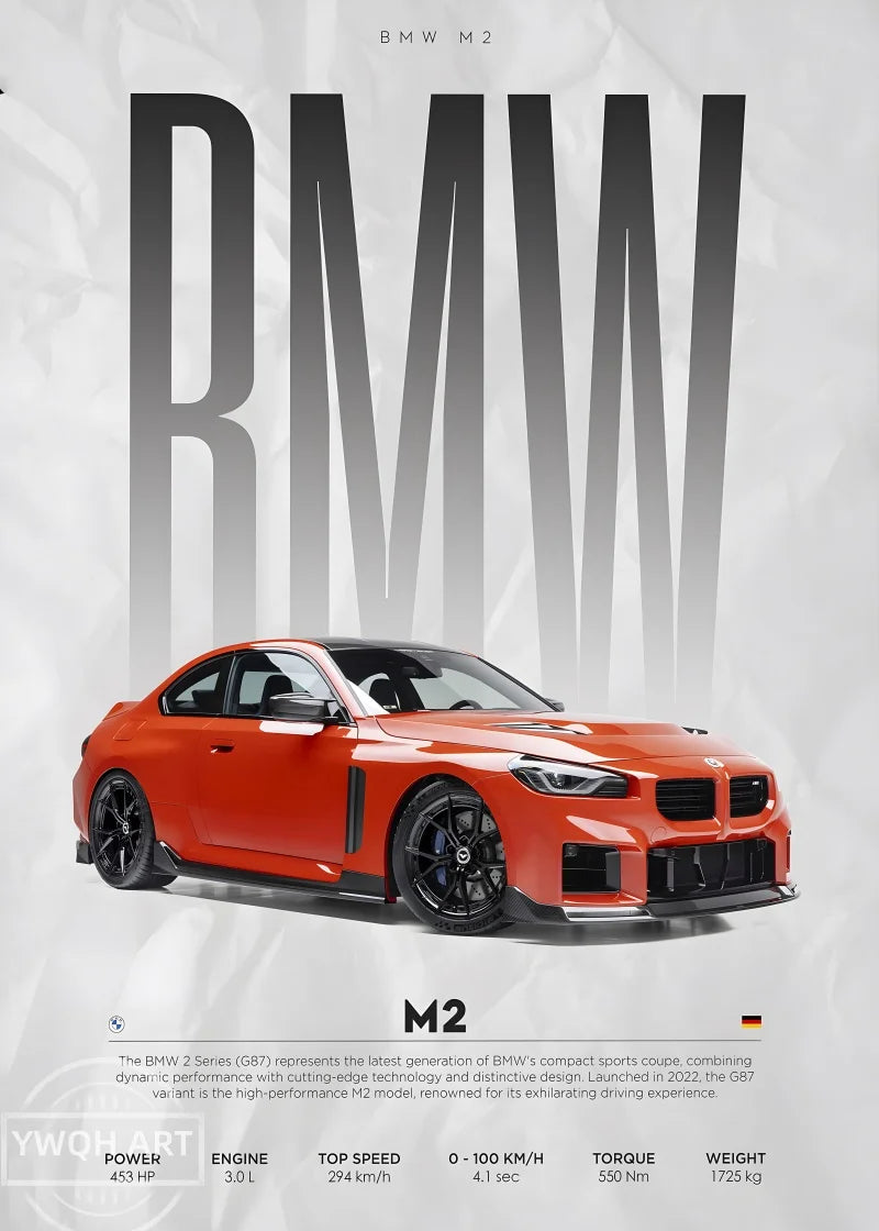 BMW Competition Car Poster