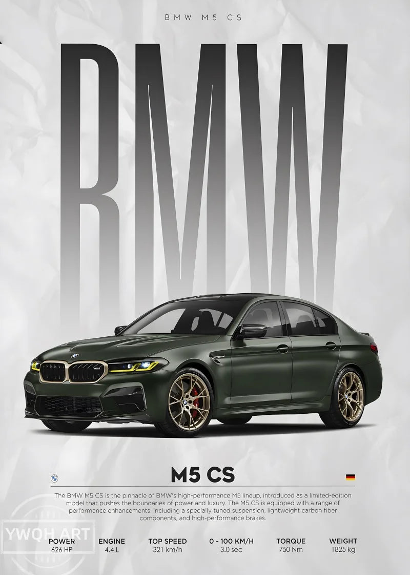 BMW Competition Car Poster